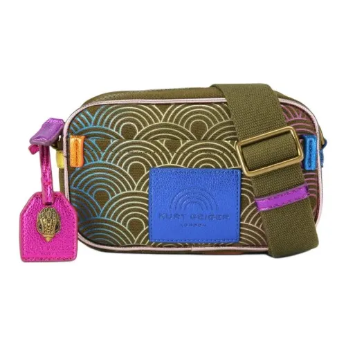 Kurt Geiger London Canvas Canvas Bag Camera Bag Shoulder Bag Crossbody Bag Small Size Women's Lime