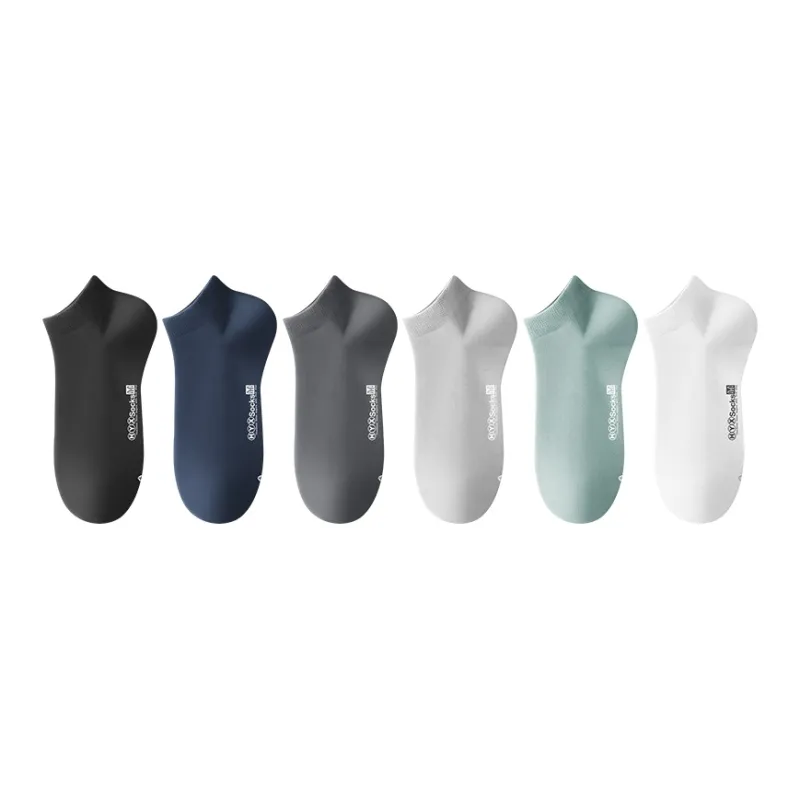 H YXIANG Ankle Socks For Summer Men's 6 Pack-0