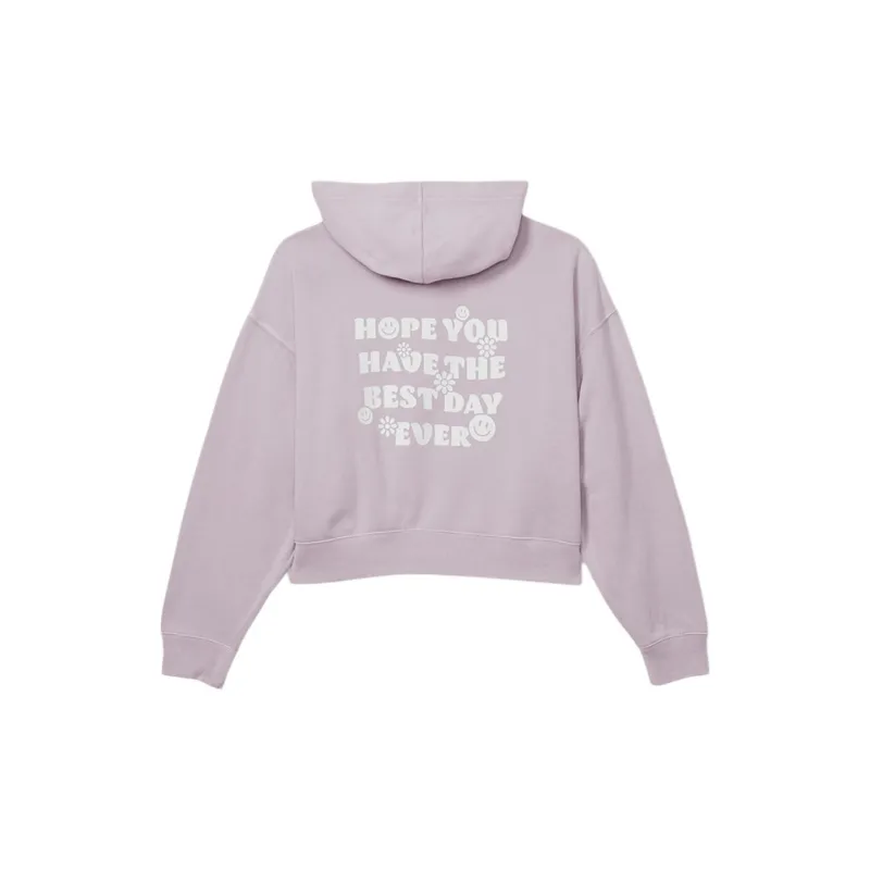 Victoria's Secret PINK Sweatshirt Women's Purple Gray Patterned Print-1