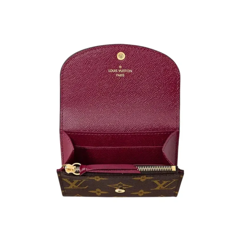 LOUIS VUITTON Coin Purse Rosalie Monogram Fuchsia-6