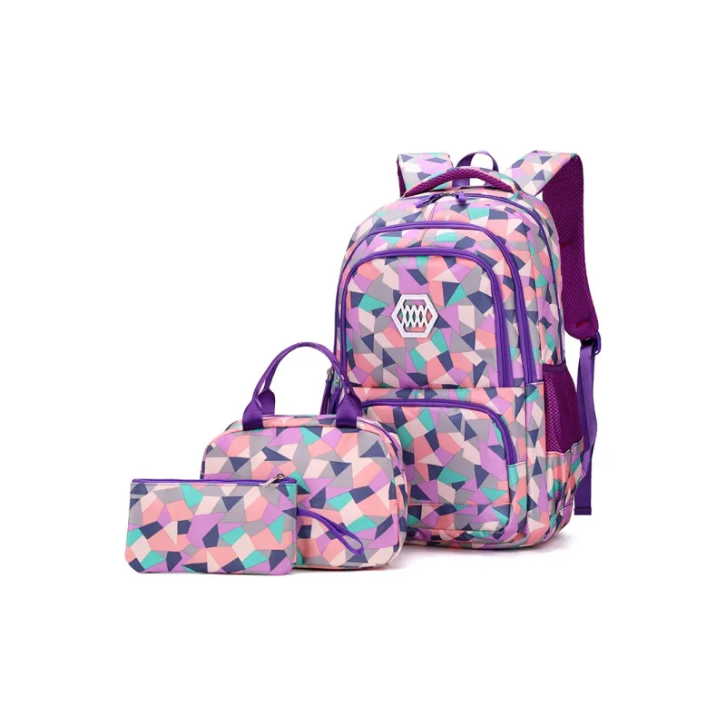 Natural Fish Nylon Fabric Backpack Unisex Multicolor-8