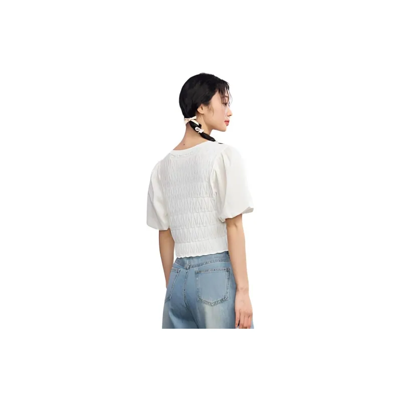ZIHAN SS24 T Shirt Women's Beige-1