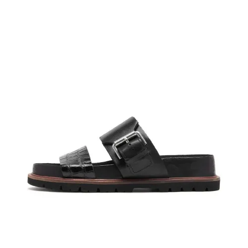 Clarks Slide Slippers Women's Black