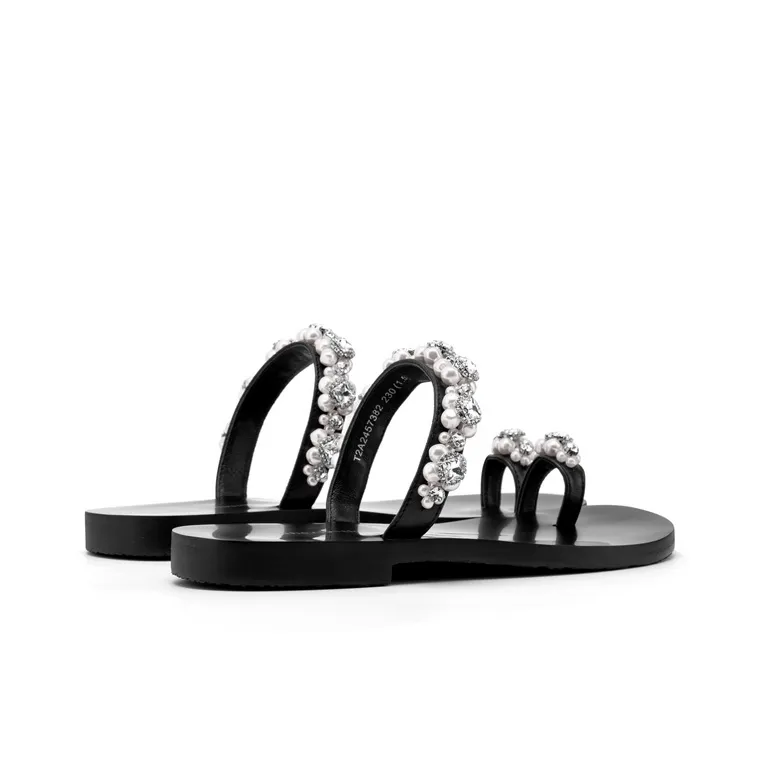 JOOC Slide Slippers Women's Pearl Black-2