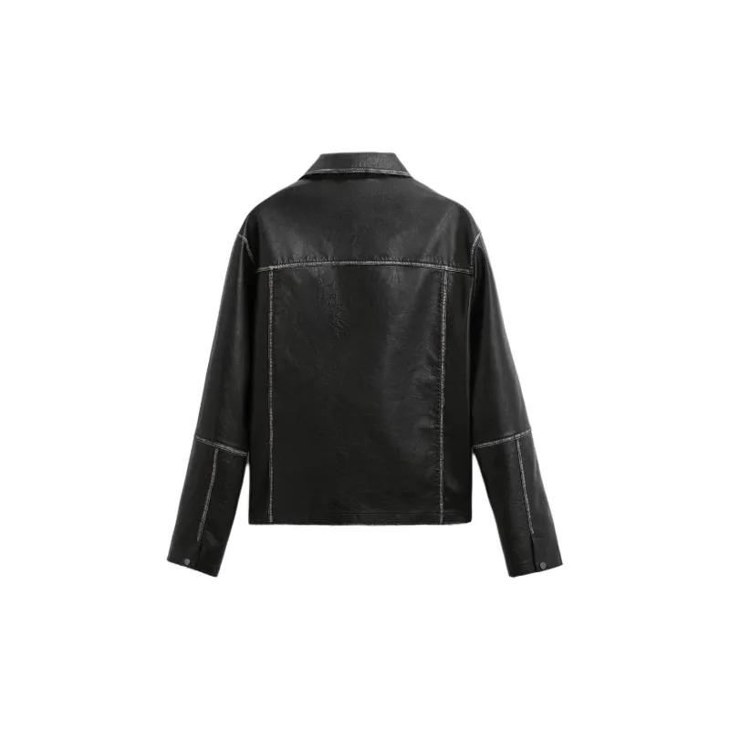 ZARA Jackets Men Black-1