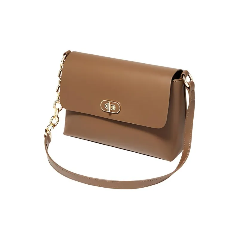 FOXER Cow Leather Premium Fashion Refined Summer Travel Women's Bag Regular Women's Milkshake White/Caramel-10
