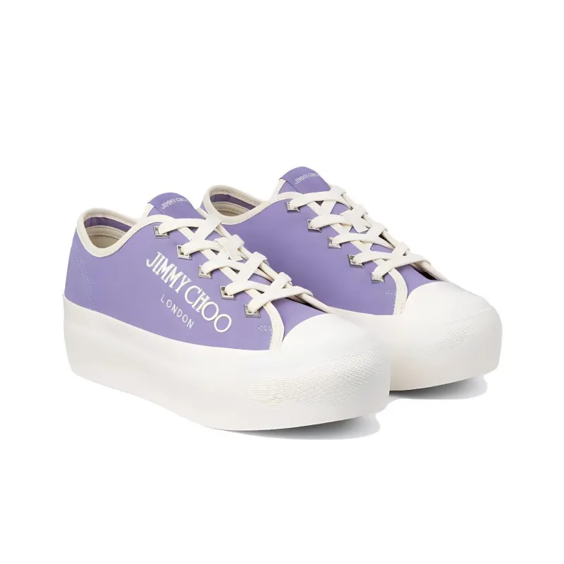 Jimmy Choo Palma Maxi/F Canvas Shoes Women's Purple-2