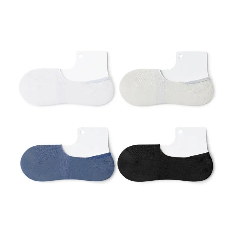 SHIWAJI No Show Socks Men's 4 Pack-13