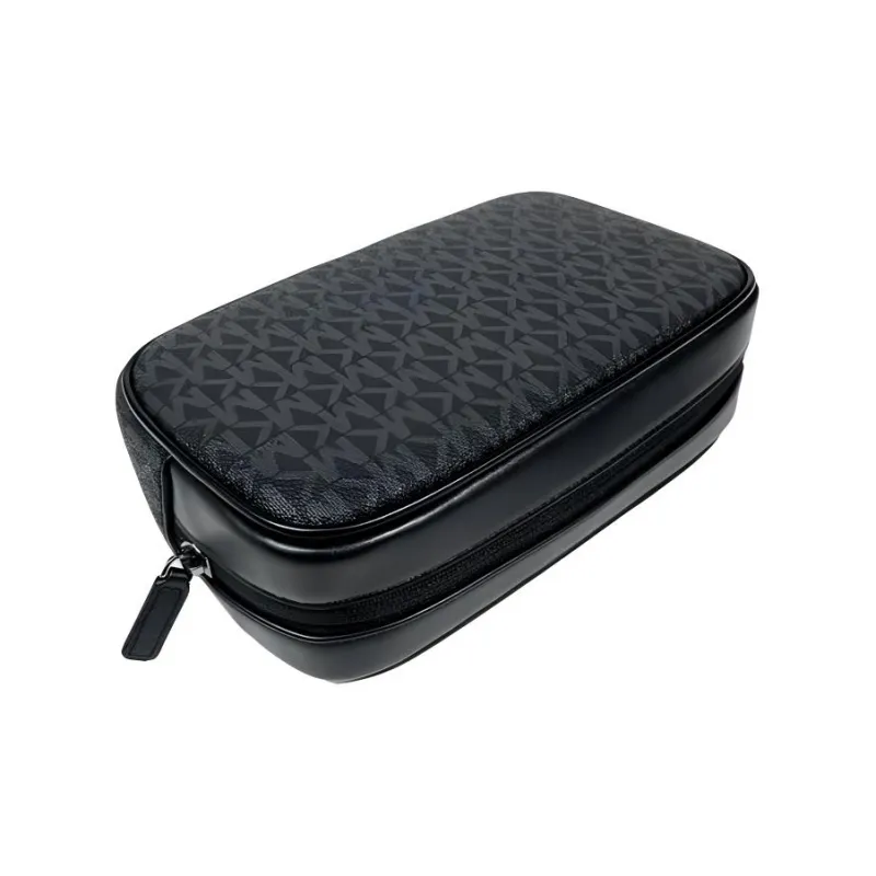 MICHAEL KORS Gifting Coated Canvas Camera Bag 3 in 1 Set Clutch Medium Size Men's Black-3