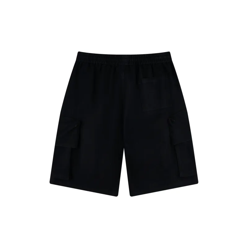 PASET Denim Shorts Unisex Black-1