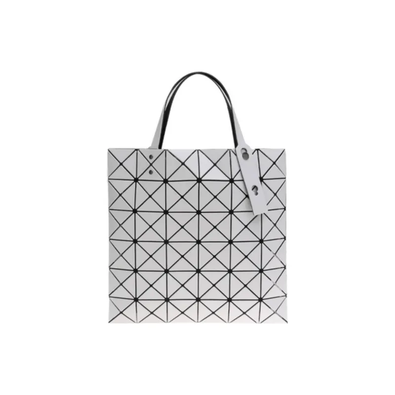 ISSEY MIYAKE Polyvinyl Chloride Resin Handbag Unisex Light Gray-2