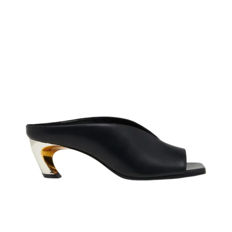 Alexander McQueen Open Toe Slip On Mules Women's-1