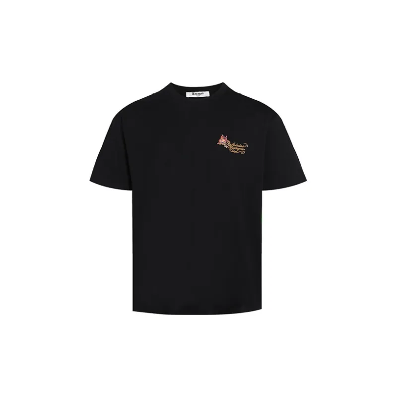 LIUREGALI T Shirts Unisex Black-1