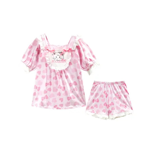 GUKOO x Mikko Summer Pajama Set Women's Peach Pink