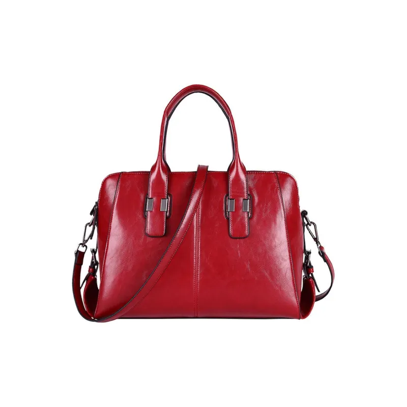 TTaG．baG Waxed Cow Leather Handbag Women's-6