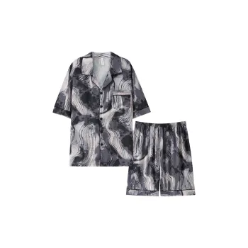 Follow The United States Pajama Set Men's Graphite Gray