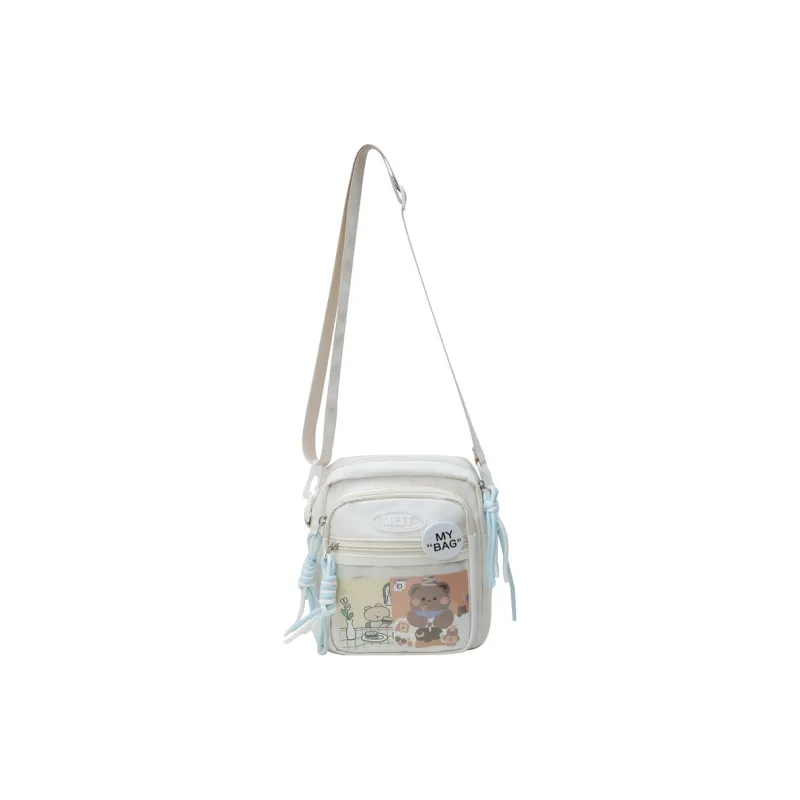 Alcohol Dragon Nylon Fabric Shoulder Bag Crossbody Bag Regular Unisex Black/White/Gray/Yellow/Blue/Purple-11