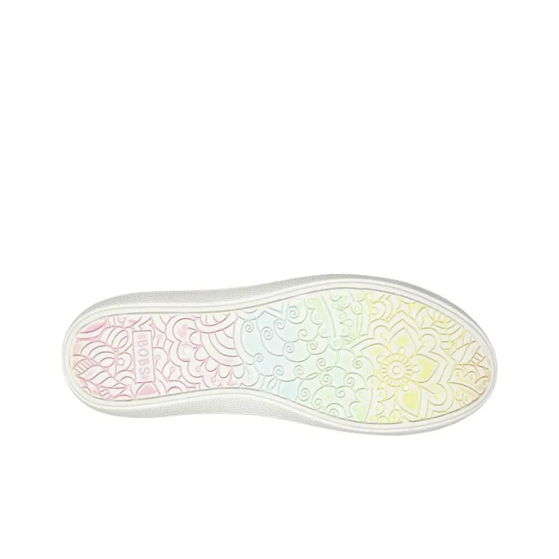 Skechers Bobs B Cute - Paradise Pretty Slip-Resistant Cushioning Low-Top Skateboard Shoes Women's White-4