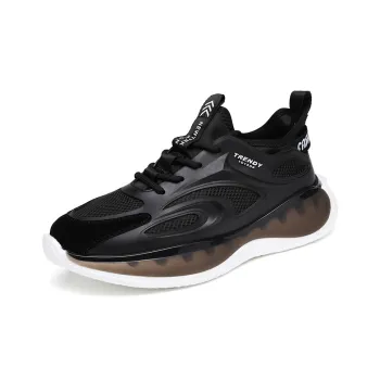 EGCHI Casual Shoes Men Low-Top Black