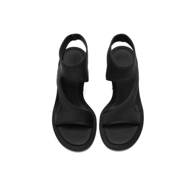 JOOC Roman Sandals 7.5cm Women's Black-4