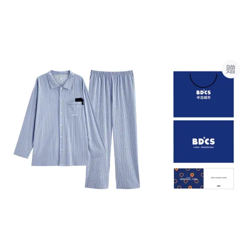 Peninsula City Pajama Set Men's Blue Gift Box Set