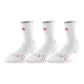 3 Pack Crew (White Pink)