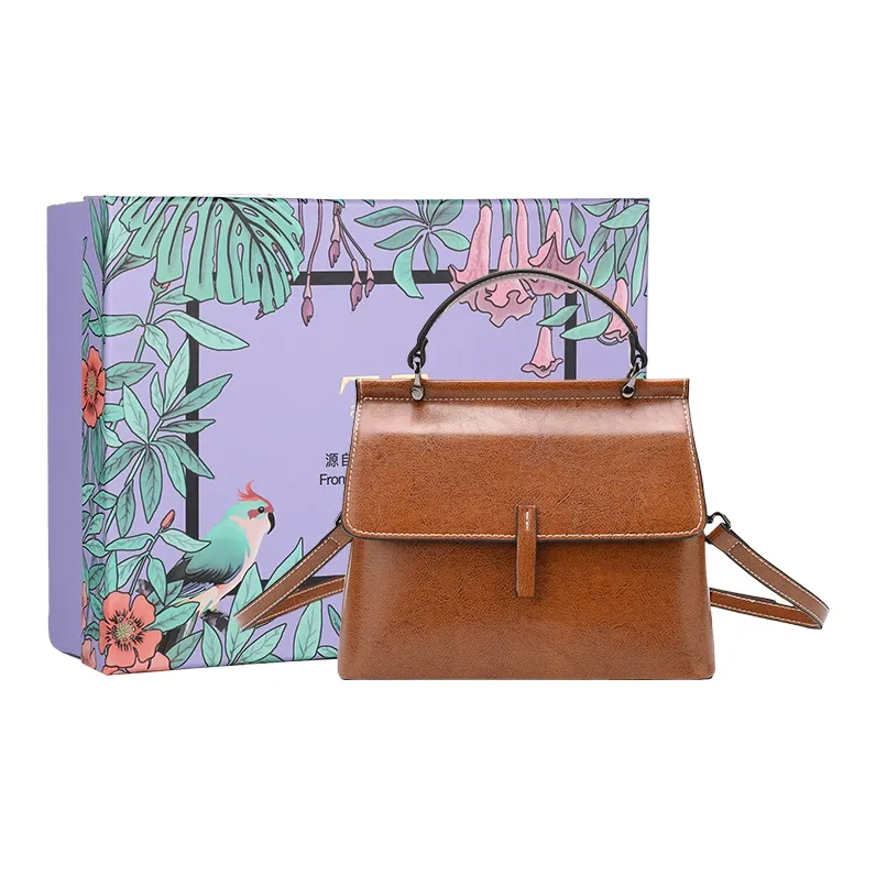 TTaG．baG Cow Leather Shoulder Bag Regular Women's Burgundy/Coffee/Black/Brown-9