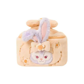 Disney Lazy Together Fabric Makeup Bag Regular Women's Light Khaki