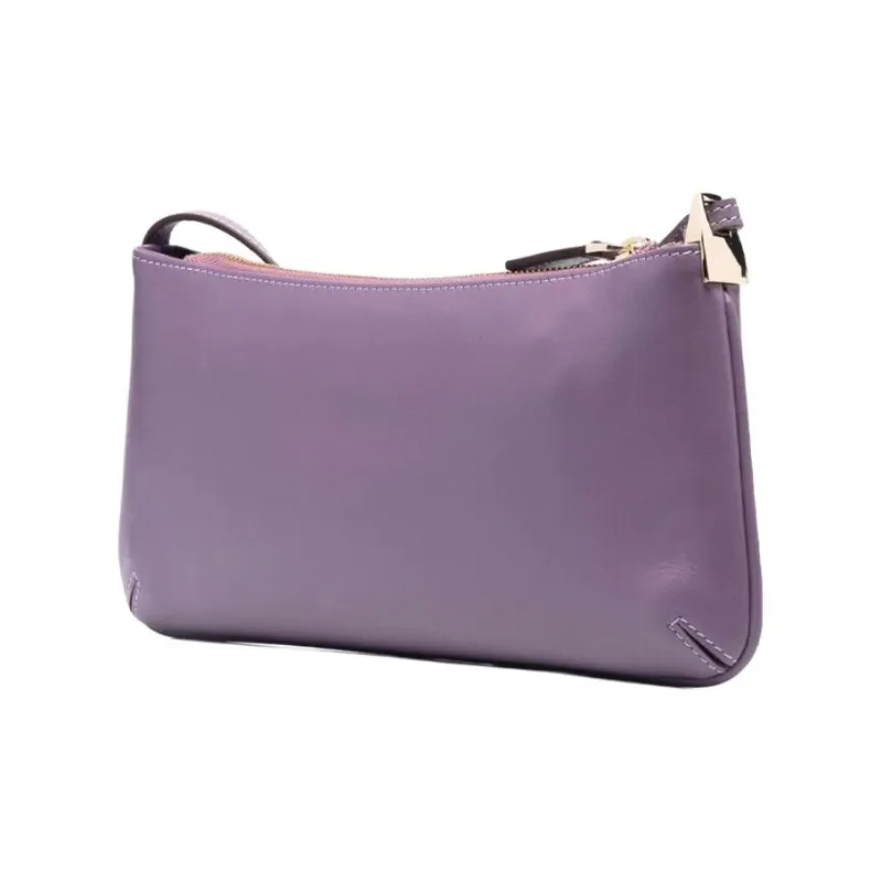Manu Atelier Calfskin Crossbody Bag, Shoulder Bag Women's Purple-1