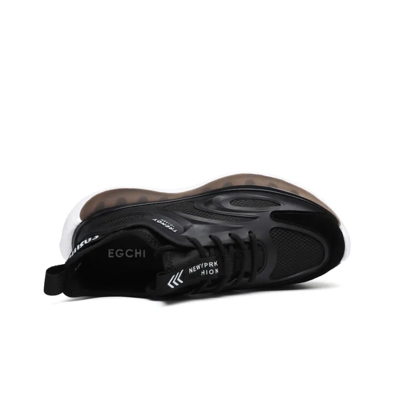 EGCHI Casual Shoes Men Low Top Black-1