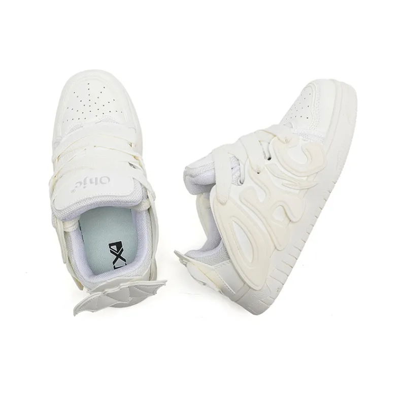 OHJC Slip Resistant Cushioning Abrasion Resistant Lightweight Breathable Low Top Skateboard Shoes Unisex-12