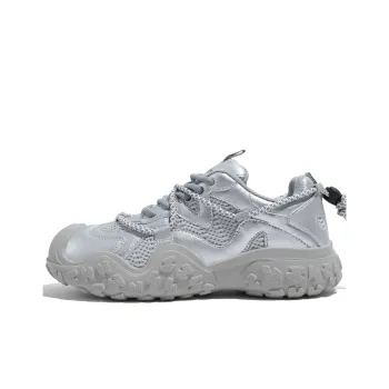 TUOPIN Ugly Cute Shoes Breathable And Slip Resistant Low Top Outdoor Shoes, Chunky Sneakers Women's Cream White