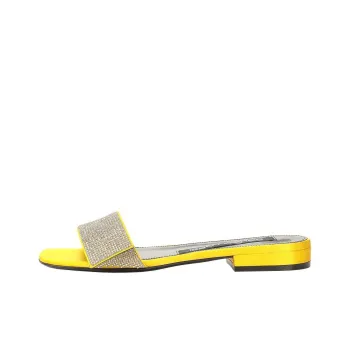 SERGIO ROSSI Sr Paris Slide Slippers Women's Yellow