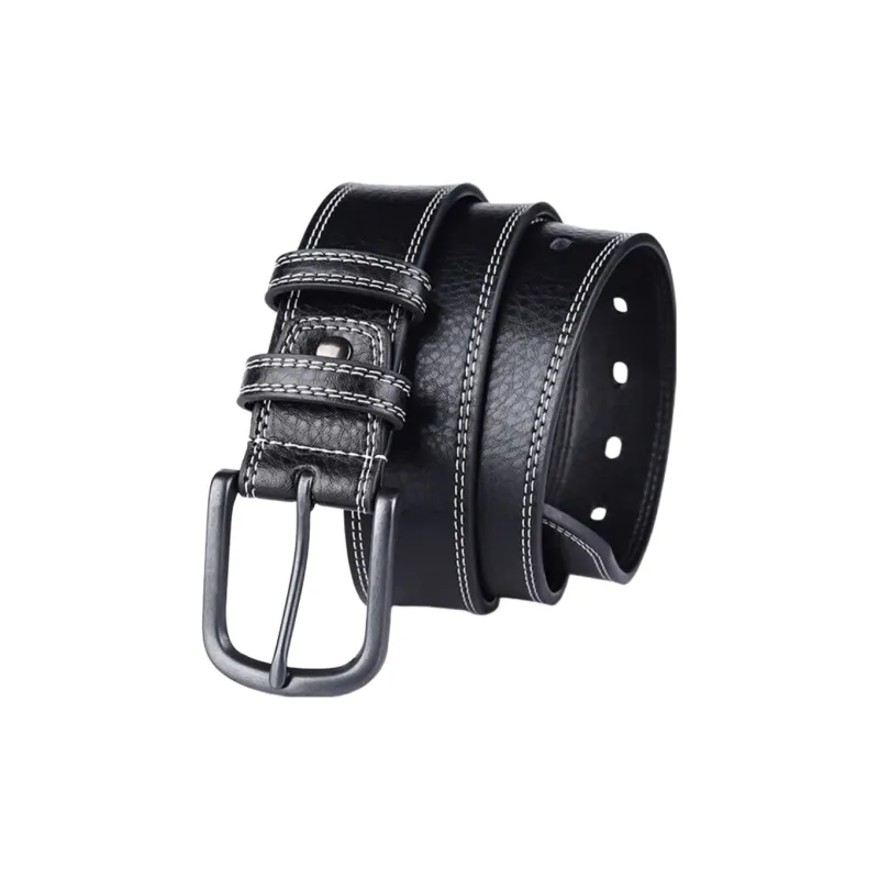 Warrior Students' Military Training Hong Kong Chic Alloy Leather Belts Unisex Width  3.8CM-2