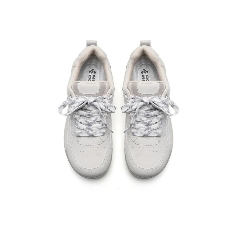 Mule Donkey Slip Resistant Height Increasing Low Top Casual Shoes Unisex White-1