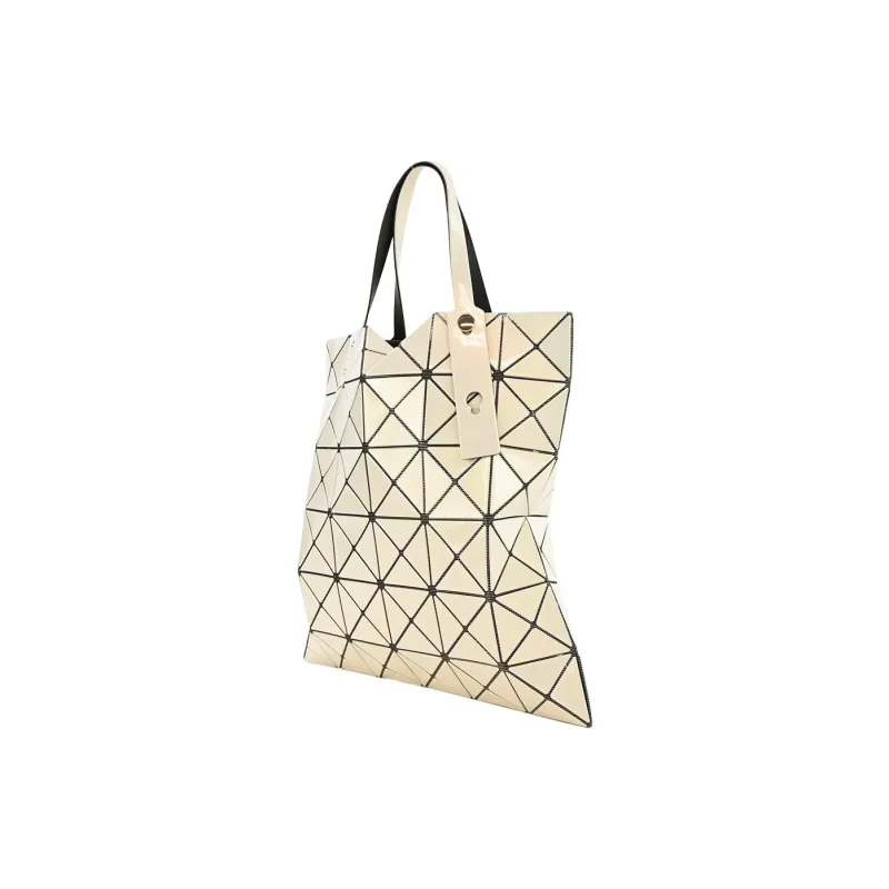 ISSEY MIYAKE Lucent One Tone Vinyl Chloride Resin Tote Bag Shopping Bag Handbag Women's Cream White Yellow-2