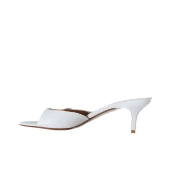 FRANCESCO RUSSO Slide Slippers 5.5cm Women's White
