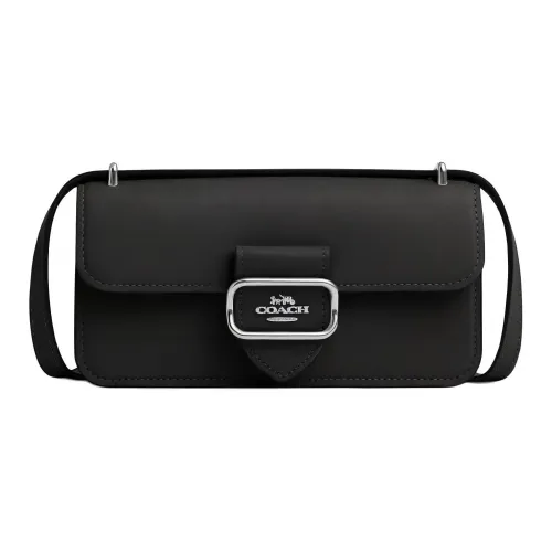 COACH Morgan Cow Leather Portable Crossbody Bag Shoulder Bag Small Size Women's Black