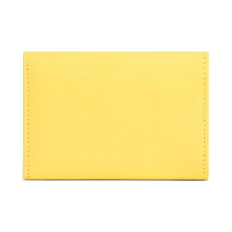 Balenciaga Smooth Calf Leather Wallet Mini Women's Yellow-2