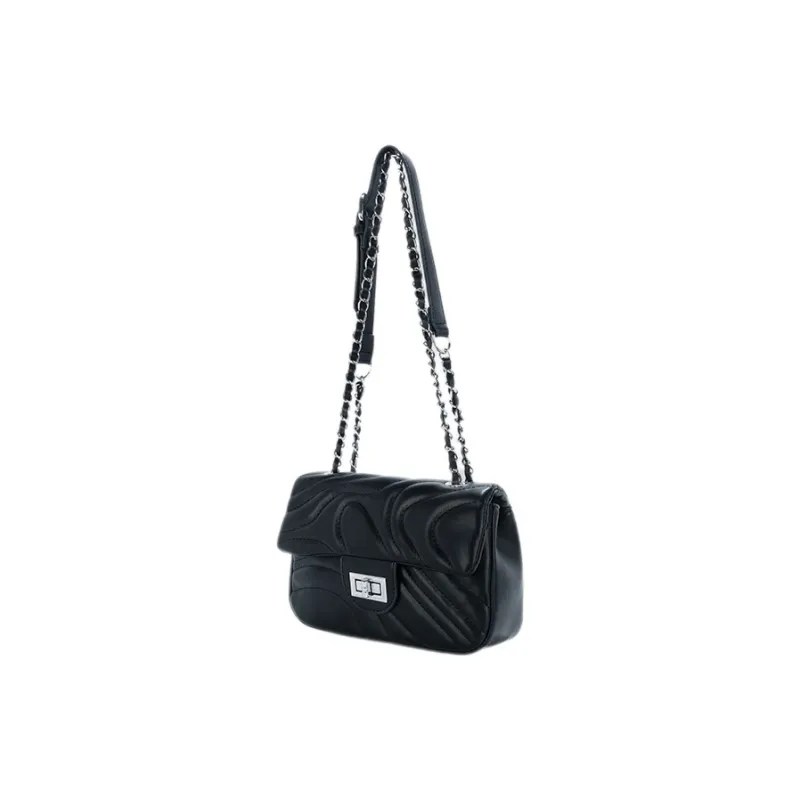 JANE KLAIN PU Crossbody Small Square Bag Regular Women's White/Black/Blue-16