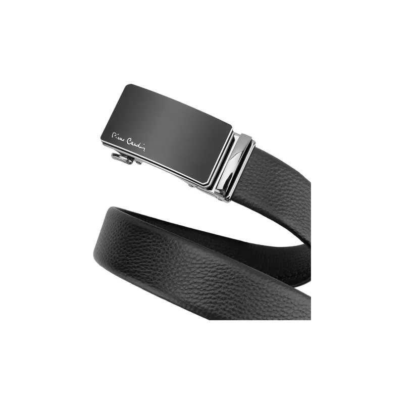 PIERRE CARDIN Genuine Cow Leather Automatic Buckle Father, Dad, And Father in Law Box Men's Width 3.5CM-16
