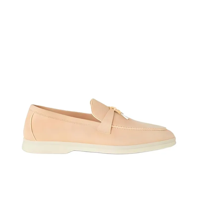 Loro Piana Summer Charms Walk Loafers Women's Pink-1