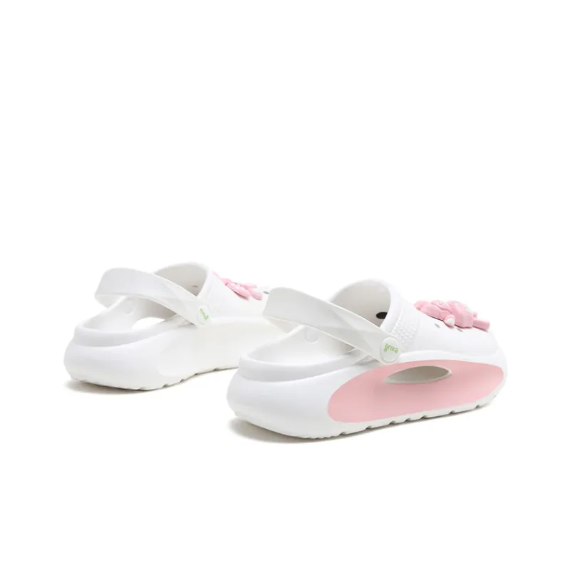 EXULL Q Clogs Women's White Pink-3