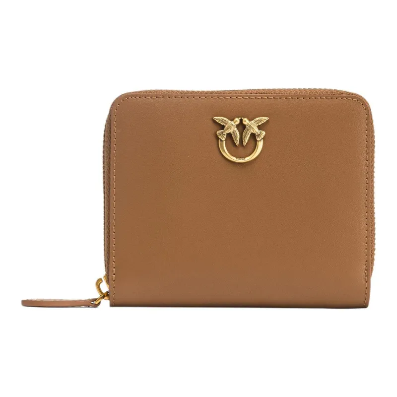 PINKO Taylor Leather Wallet Women's Brown-0