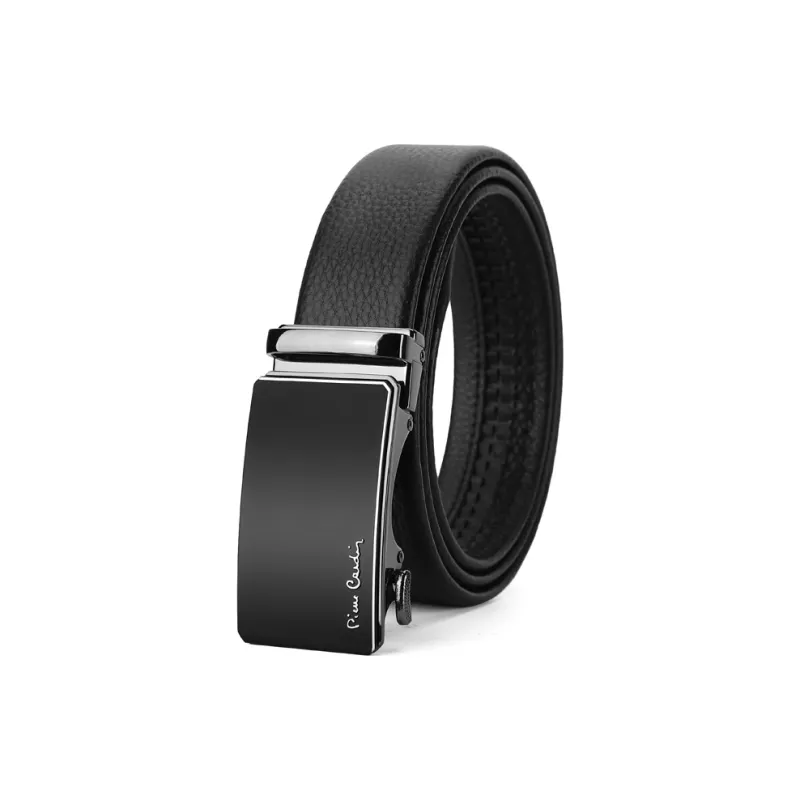 PIERRE CARDIN Genuine Cow Leather Automatic Buckle Father, Dad, And Father in Law Box Men's Width 3.5CM-15