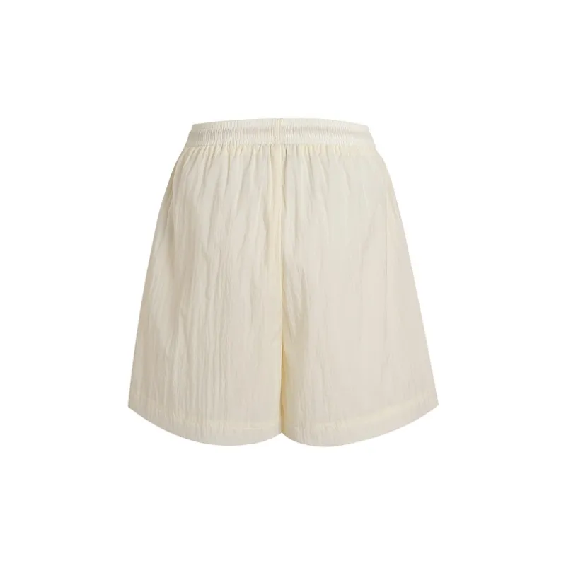 LIUREGALI Casual Shorts Women's Ecru-1