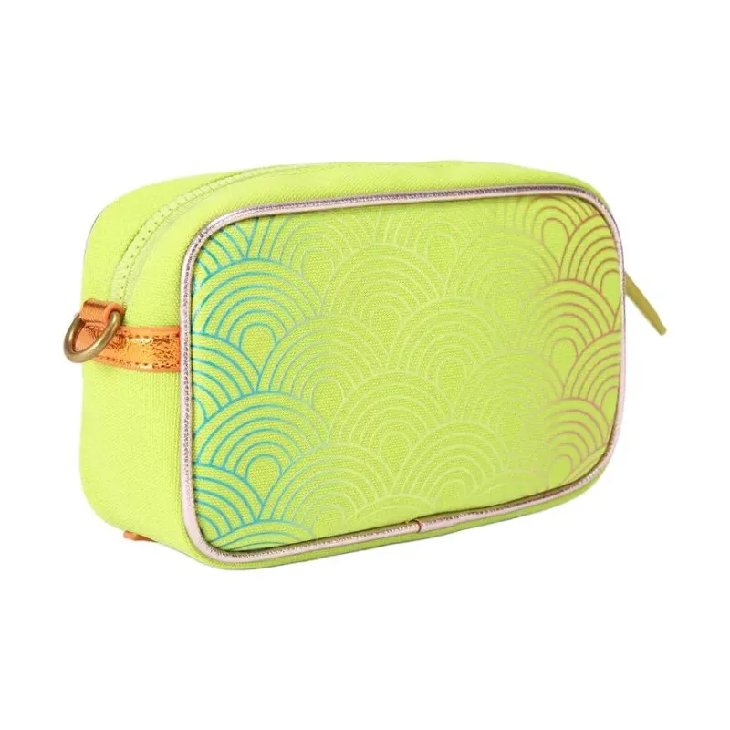 Kurt Geiger London Canvas Canvas Bag Camera Bag Shoulder Bag Crossbody Bag Small Size Women's Neon Yellow-2