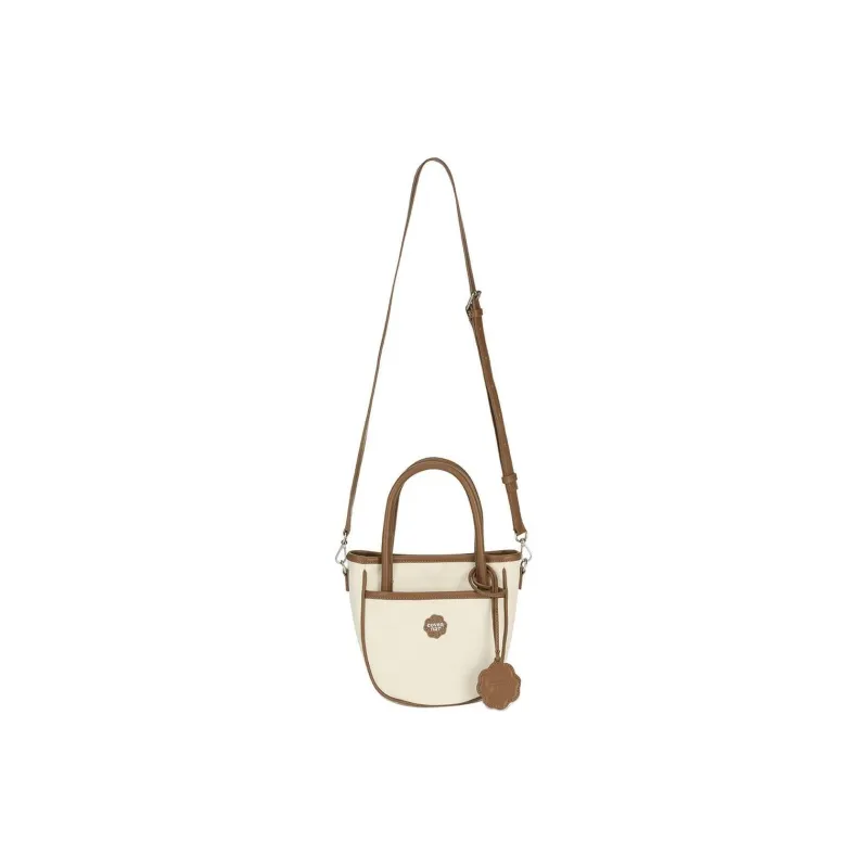 COVERNAT Cotton Tote Bag Shopping Bag Shoulder Bag Handbag Medium Size Women's Brown-2
