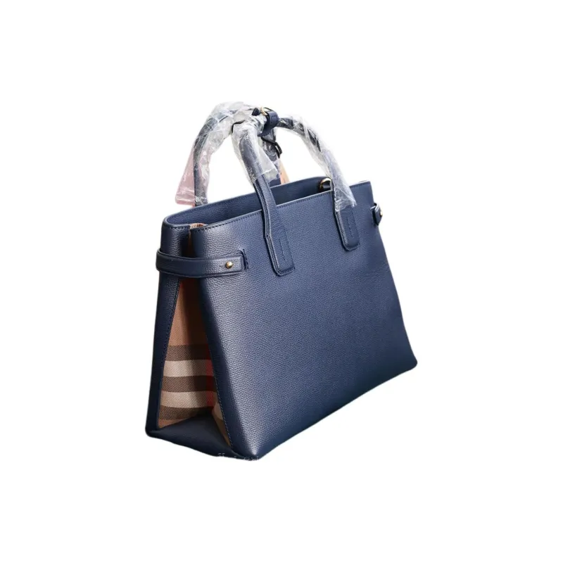Burberry Cow Leather Crossbody Bag, Shoulder Bag, Handbag Women's Regency Blue-3