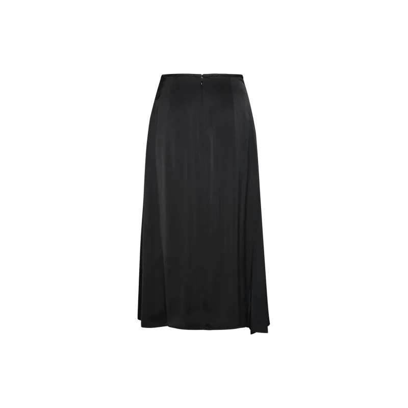 JIL SANDER Midi Satin Skirt-1